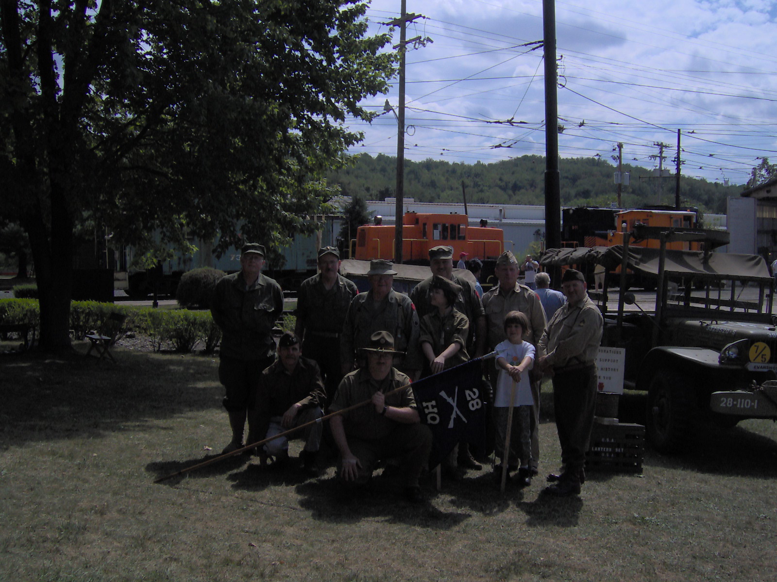 World War II living history at the Trolley Museum September 7, 2008