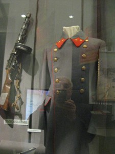 Officer's coat and PPsh-41