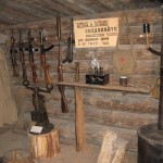 Inside recreated bunker